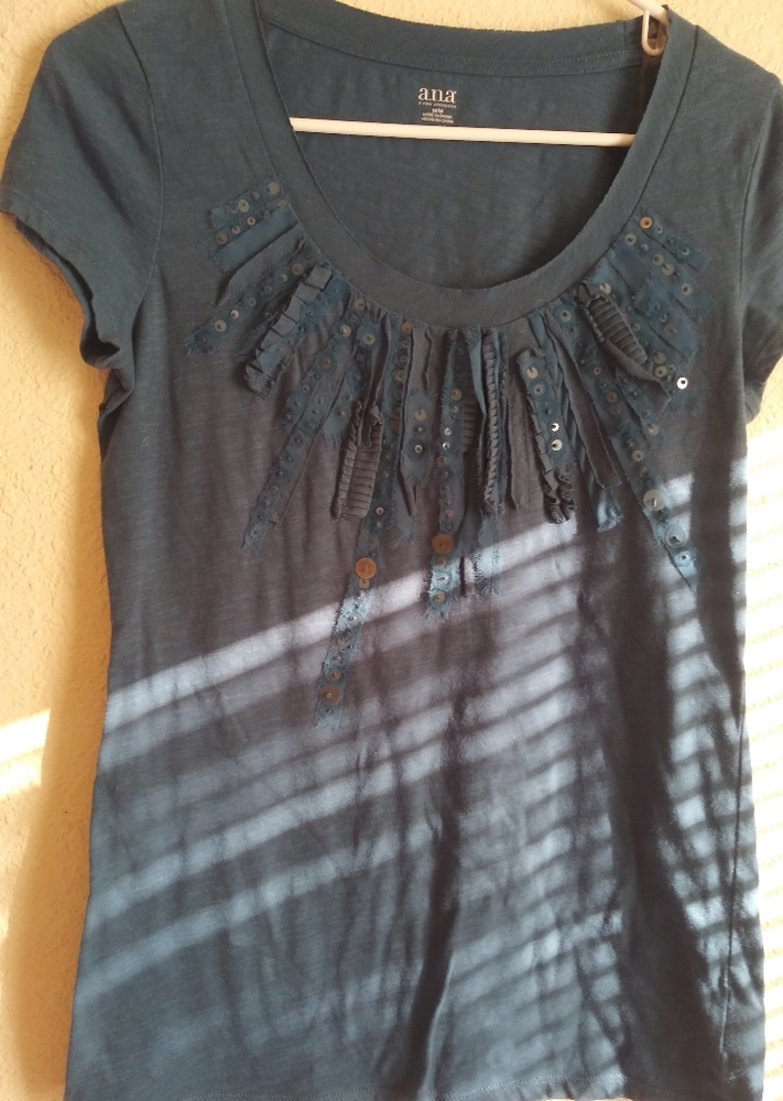 Blue tee